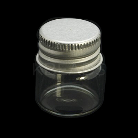 Glass Bottle Glass Jar for Bead Containers X-CON-E001-32x27mm-1