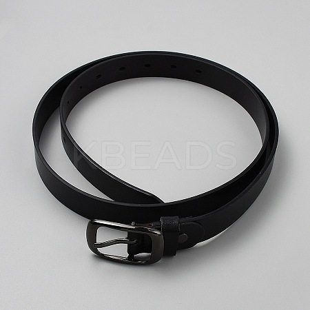 PU Leather Corset Belts with Zinc Alloy Clasps AJEW-WH0007-34B-1