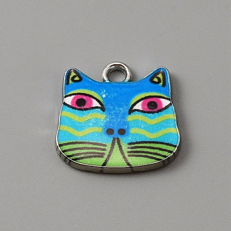 Alloy Enamel Pendants ENAM-CJC0006-52E-1