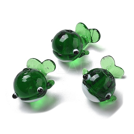 Handmade Lampwork Bumpy Beads LAMP-P067-02-1