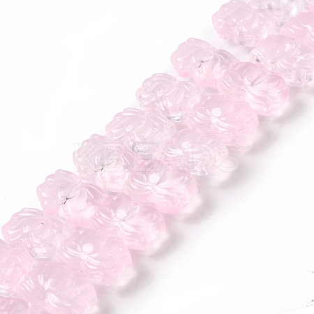 Transparent Glass Beads Strands GLAA-F114-01C-1