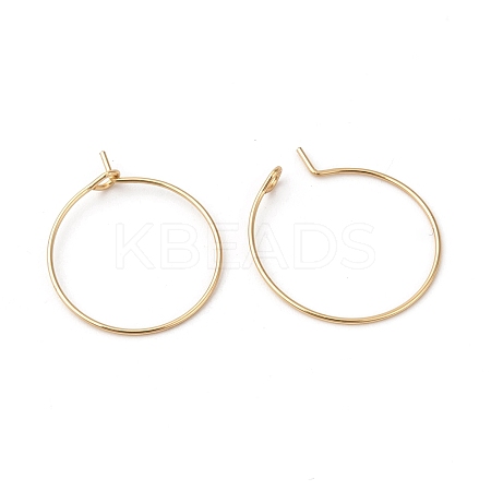 316L Surgical Stainless Steel Hoop Earring Findings STAS-G229-07G-08A-1