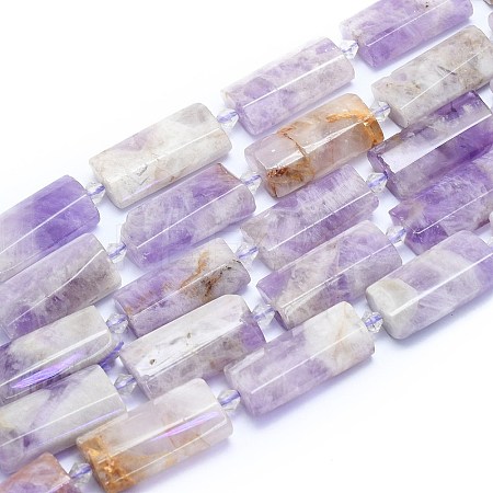 Natural Amethyst Beads Strands G-E530-16R-1