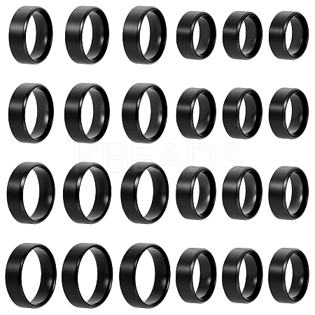 24Pcs 8 Styles Stainless Steel Finger Rings for Women RJEW-NB0001-06EB-1