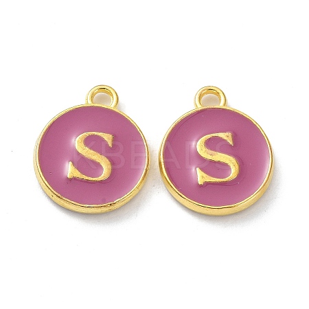 Golden Plated Alloy Enamel Charms ENAM-XCP0001-13S-1