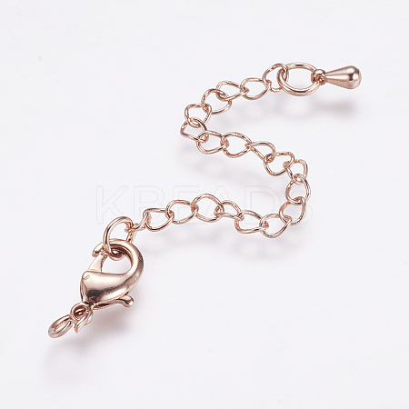Long-Lasting Plated Brass Chain Extender LS-KK-F711-09RG-1