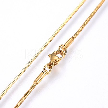 304 Stainless Steel Snake Chain Necklaces MAK-L015-03D-1