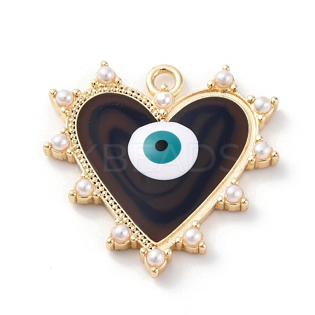 Brass Enamel Pendants KK-D360-02G-1