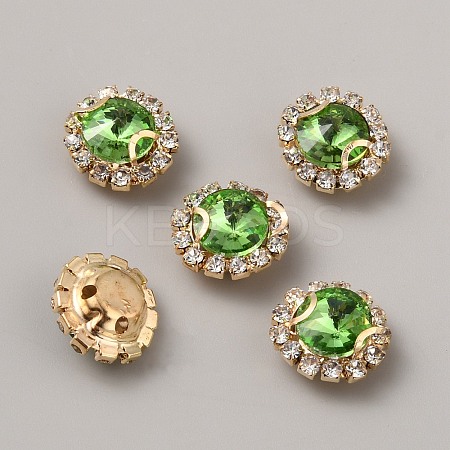 Glass Rhinestone Sew on Rhinestone GLAA-TAC0011-04KCG-01-1