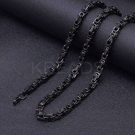 Stainless Steel Byzantine Chains Necklaces for Men FS-WG56795-129-1