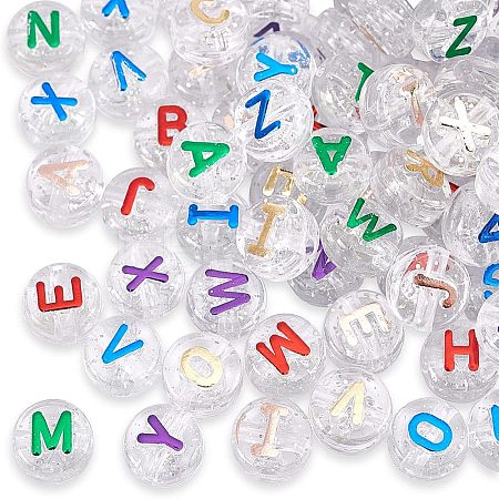 Plating Transparent Acrylic Beads MACR-CA0001-01-1