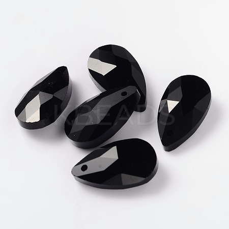 Faceted Teardrop Glass Pendants LS-GLAA-O008-A07-1