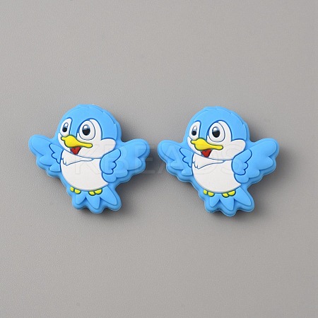Bird Food Grade Eco-Friendly Silicone Beads SIL-WH0018-003E-1