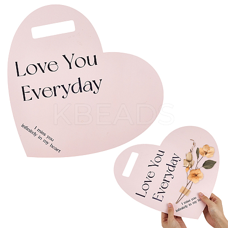 7Pcs Paper Single Flower Wrapping Paper Cards for Valentines Day DIY-WR0004-99-1