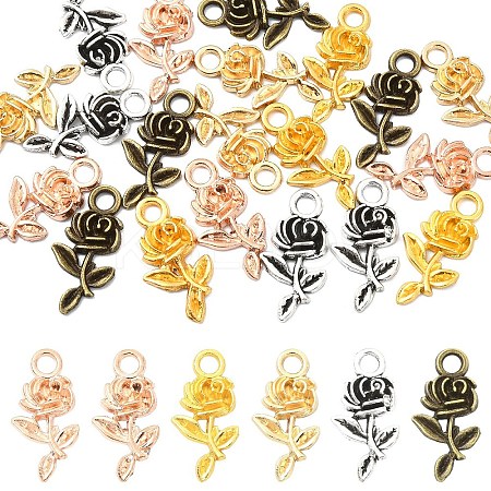20Pcs 5 Colors Tibetan Style Alloy Pendants FIND-YW0008-50-1