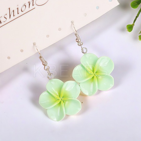Flower Resin Dangle Earrings FS-WG2DDFE-08-1