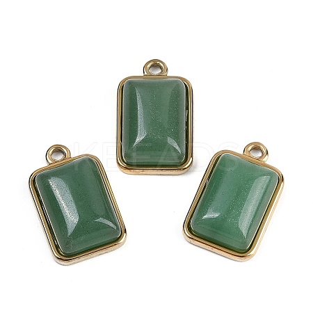Natural Green Aventurine Pendants STAS-K291-04G-05-1