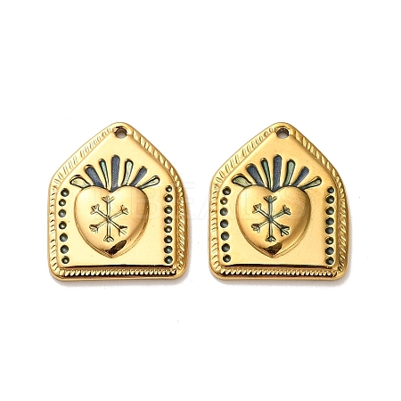 304 Stainless Steel Pendants STAS-C152-21G-02-1