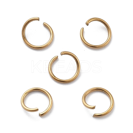 Ion Plating(IP) 304 Stainless Steel Open Jump Rings STAS-M081-01G-01-1