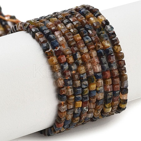Natural Pietersite Beads Strands G-H042-B10-01-1