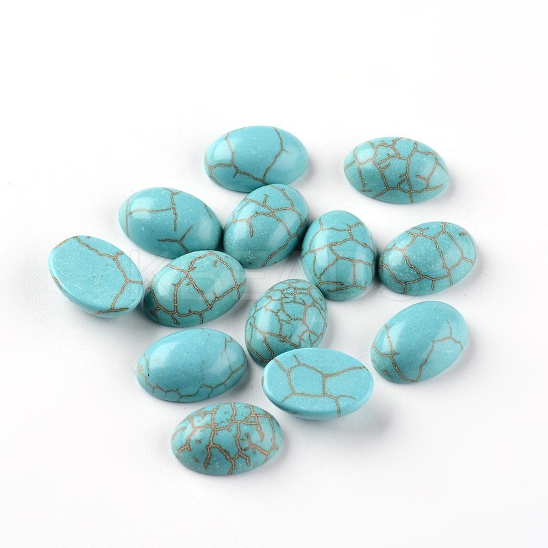 Wholesale Oval Synthetic Turquoise Cabochons