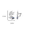 Fish Alloy Glass Clip-on Earrings FS-WG4D6D9-02-1