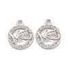 Mother's Day Brass Micro Pave Clear Cubic Zirconia Pendants KK-Z044-12P-1