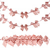 2Pcs Cloth Bowknot Hanging Banner for Christmas Tree Decoration AJEW-SP0002-82C-1