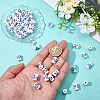 50Pcs Handmade Porcelain Beads PORC-PA0001-56A-3