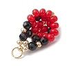 Glass Seed Beads Ladybird Pendants PALLOY-MZ00453-4