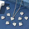 SHEGRACE Valentine's Day Brass Clear Cubic Zirconia Pendants XGRQ3K134-539P-5