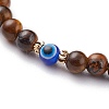 Natural Mixed Gemstone Beaded Bracelets BJEW-JB06473-6