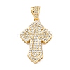 Brass Micro Pave Cubic Zirconia Pendants KK-S510-48G-02-1
