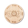 Wooden Carved Cup Mats LS-AJEW-P103-01M-1