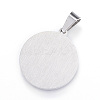 Feng Shui 304 Stainless Steel Pendants X-STAS-D161-08P-2