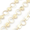Brass Ring & Flat Round Link Chains CHC-M025-46G-1