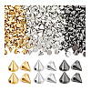 450Pcs 3 Colors Resin Spikes Screwback Studs RESI-PH0002-52-6