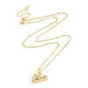 Brass Micro Pave Clear Cubic Zirconia Pendant Necklaces NJEW-Z038-01G-V-1