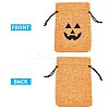 Polyester Imitation Burlap Packing Pouches Drawstring Bags ABAG-PH0002-49-4
