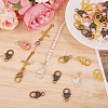 42Pcs 6 Colors Alloy Lobster Claw Clasps FIND-CA0009-84-5