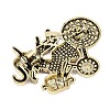 Halloween Witch with Bike Enamel Pins JEWB-I052-03AG-2