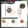 6Pcs 3 Colors Handmade Polymer Clay Rhinestone Beads CLAY-SC0001-92-2