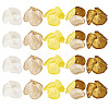 20Pcs 5 Style Silk Artificial Rose Flower Pendant PALLOY-TA00175-2