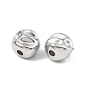 Hammered 304 Stainless Steel Beads STAS-B127-01P-02-2