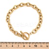 304 Stainless Steel Chain Bracelets for Women LS-BJEW-Z106-03G-3