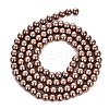 Baking Paint Pearlized Glass Pearl Round Bead Strands X-HY-Q330-8mm-30-5