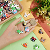 45Pcs 9 Styles Animal Theme Opaque Resin Cabochons RESI-SC0006-96-3