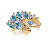 Rhinestone Hedgehog Badge LS-JEWB-E013-02G-02-3