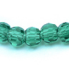 Transparent Glass Bead Strands GLAA-R166-6mm-01G-2