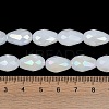 Opaque Solid Color Electroplate Glass Beads Strands EGLA-N013-J6mm-B03-4